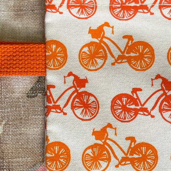 Handmade Pouch Bikes Silkscreened and Sewn in the USA www.shoplittlespoons.com - Picture 2 of 6